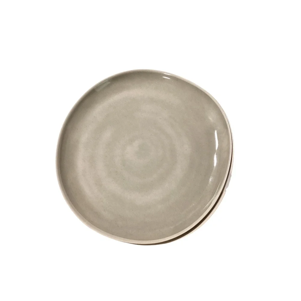 Hearth & Hand Magnolia Bamboo Melamine Dinner Plates cream  color. Set of 4